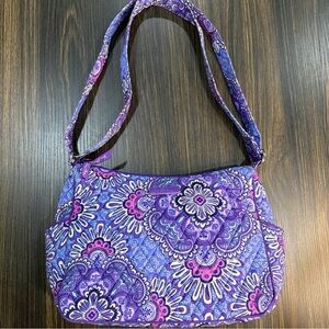 Vera Bradley Retired Purple Shoulder Bag Medium